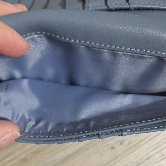 Coach Slate Blue Leather Zip Wallet - Picture 7 of 10